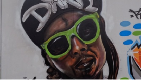 Graffiti portre çalışması 