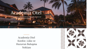 Academi Otel Web Sitesi