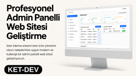 sizin için admin paneli olan bir web sitesi geliştirebilirim