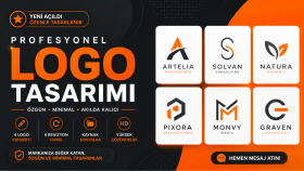 markanıza özel modern ve minimalist logo tasarlarım