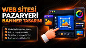 web site ve pazaryerleriniz için banner tasarlarım