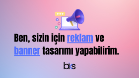 sizin için reklam ve banner  tasarımı yapabilirim