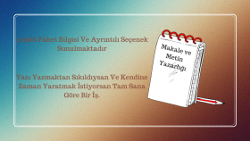 metin yazarlığı yaparım