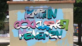 Menemen Belediyesi için duvar yazısı tasarımı