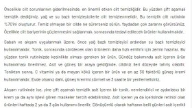 Güneş lekeleri ile ile ilgili bir gazetede yayımlanan yazım