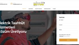 Bitus Elektrik Wordpress Tasarımı(https://bituselektrik.com)