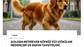 Golden Retriever Köpeği Tüy Dökülme Nedenleri