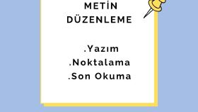 metinlerinizi düzenliyor, daha akıcı hale getiriyorum
