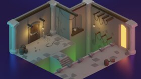 Low Poly Sahne Tasarımı