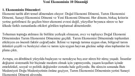 YED - 'Yeni Ekonominin 10 Dinamiği' Çevirisi
