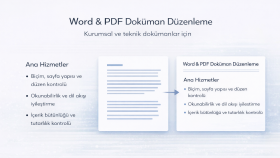 Word ve PDF dokümanlarınızı düzenler ve gözden geçiririm