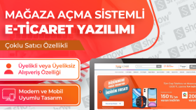 Mağaza Açma Sistemli E-Ticaret Yazılımı
