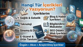 araştırır ve kaliteli içerikler oluştururum