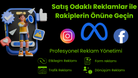 satısa yönelik, profesyonel meta ve google reklamı yaparım