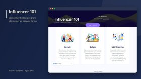 Influencer 101: eğitim etkinliği kayıt sitesi