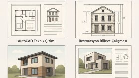 Plan–Kesit–Görünüş | AutoCAD Teknik Çizim & 3D Modelleme