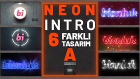 logonuza neon ışıklı intro yapabilirim