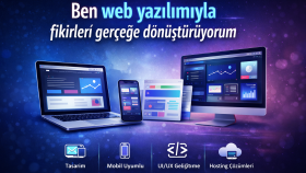 web yazılımıyla fikirleri gerçeğe dönüştürüyorum