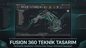 Fusion 360 ile teknik modelleme ve teknik resim yaparım