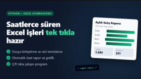 Excel işlerinizi Python ile otomatik hale getiririm