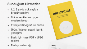 firmanız için özgün ve şık broşür tasarımı yaparım