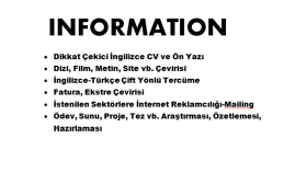 İş örneğim