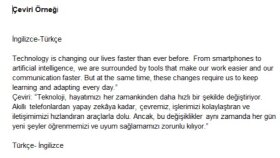Türkçe ve İngilizce arasında profesyonel çeviriler yapıyorum