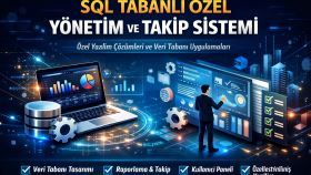 SQL tabanlı özel yönetim ve takip sistemi geliştiririm