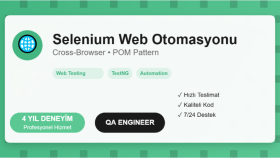 Selenium ile web otomasyonları geliştirebilirim