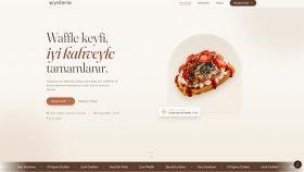 Waffle & Coffee — Kafe Tanıtım Sitesi