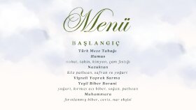 her türlü etkinliğiniz için menü tasarlarım