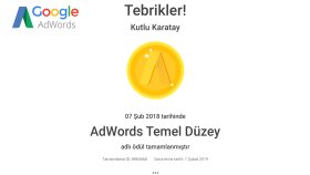 Adwords Sertifika