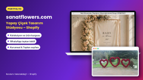 Sanat Flowers – Yapay Çiçek Tasarım Stüdyosu Shopify Sitesi