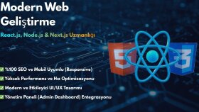 SEO uyumlu ve yüksek performanslı modern web sitesi yaparım