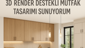 modern ve 3D destekli bir mutfak tasarımı hazırlayabilirim