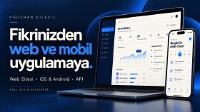 sizin isteğinize özel Web ve mobile app yaparım
