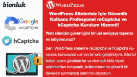 profesyonel recaptcha ve hcaptcha kurulumu yaparım