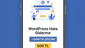 WordPress sitenizdeki teknik hataları ve sorunları çözerim