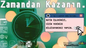 Excel’inizi rutin işleri çabucak bitiren asistanınız yaparım