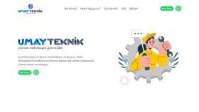 Umay Teknik, Animasyonlu, Responsive, Landing Page