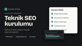 sitenizi Google'a kaydedip teknik SEO kurulumunu yaparım