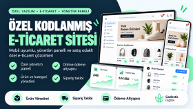 markanıza özel kodlanmış e-ticaret sitesi yaparım