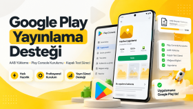 Android uygulamanızın Google Play sürecini yönetebilirim