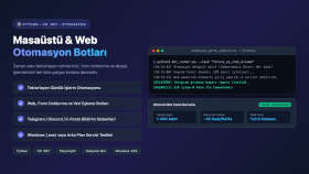 Python ve C# ile masaüstü otomasyon botu yazarım
