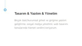 Profesyonel Web Sitesi Tasarımları Yapabilirim