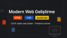 modern ve hızlı web siteleri tasarlıyorum