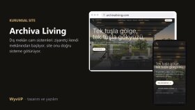 Archiva Living - Dış Mekân Cam Sistemleri Sitesi