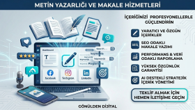AI desteği ile metinlerinizi ve makalelerinizi hazırlarım
