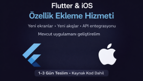 Flutter ve iOS mobil uygulamalarına özellik eklerim