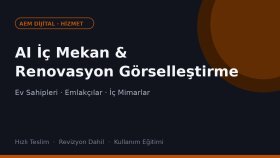 yapay zekayla iç mekan renovasyon görselleri hazırlarım